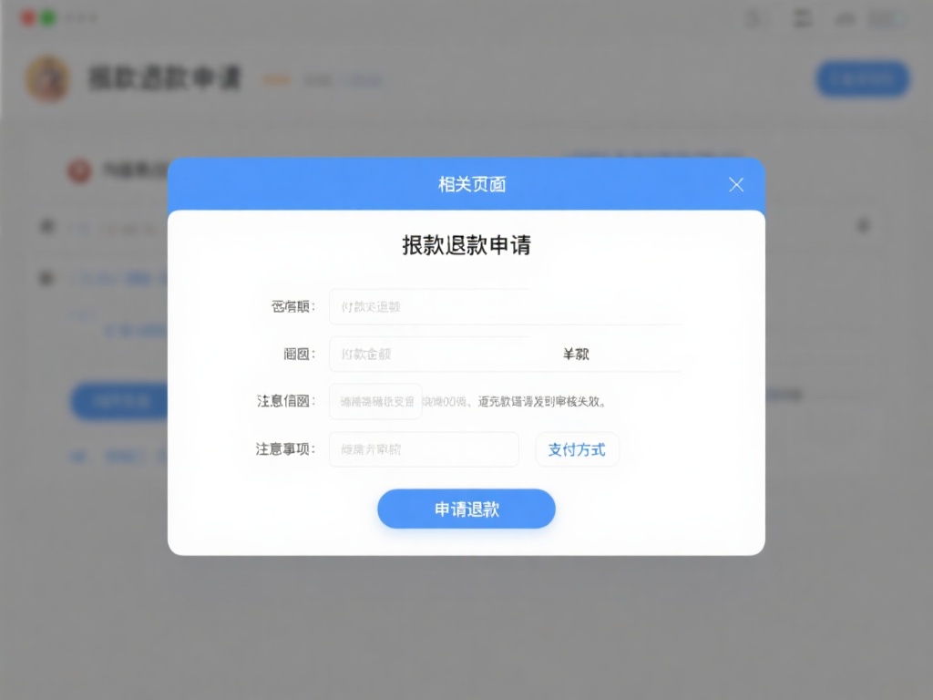 提交退款申请
在相关页面中，选择“申请退款”功能